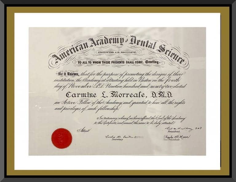BCOH_Certification_American_Academy_of_Dental_Science_Fellowship 1986_IMG_1925s
