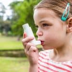 A little girl with Asthma