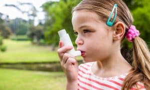 A little girl with Asthma
